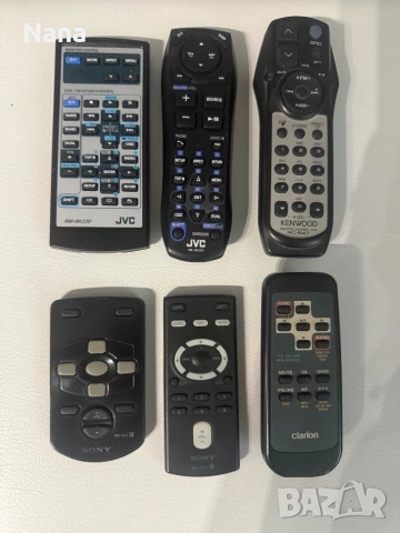 Дистанционни Кар аудио SONY, JVC, KENWOOD, CLARION 10€ за брой