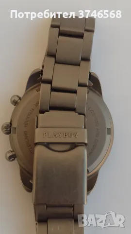 кварцов часовник ,Playboy chronograph Titanium, снимка 5 - Мъжки - 56356636