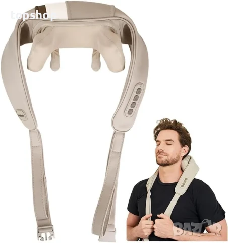 НОВ акумулаторен USB C масажор за гръб и крака облекчаване на болката в дълбоките тъкани, подгряване, снимка 6 - Масажори - 50501854