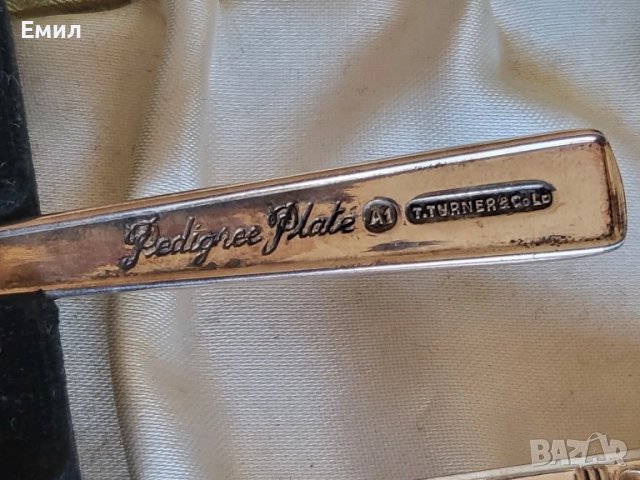 Антикварен посребрен комплект за хранене на бебе, снимка 3 - Колекции - 51007518