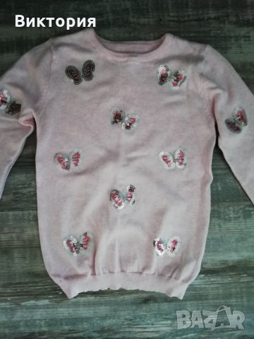 Блузии, клин на Zara и суитчър за 7-8 год./128 см., снимка 4 - Детски пуловери и жилетки - 35195751