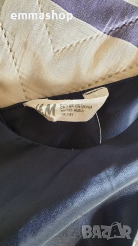 Елегантна рокля за момиче HM, размер 128, 6-8 години, снимка 2 - Детски рокли и поли - 42863447