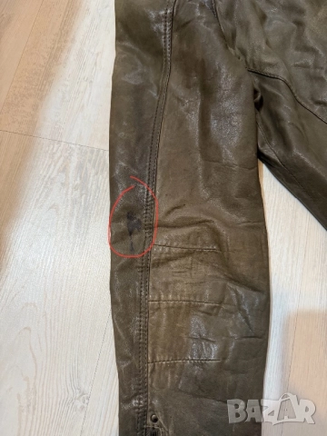 Оригинално мъжко кожено яке Lee, снимка 12 - Якета - 52314955