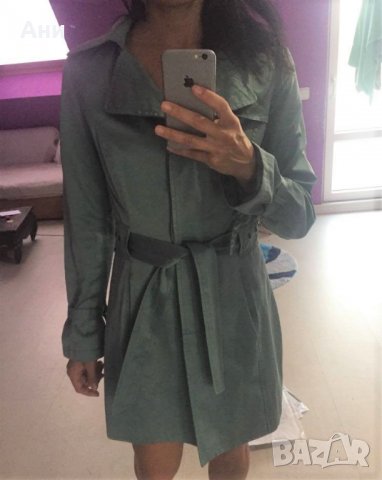 Зелен тренчкот, снимка 8 - Палта, манта - 27407779