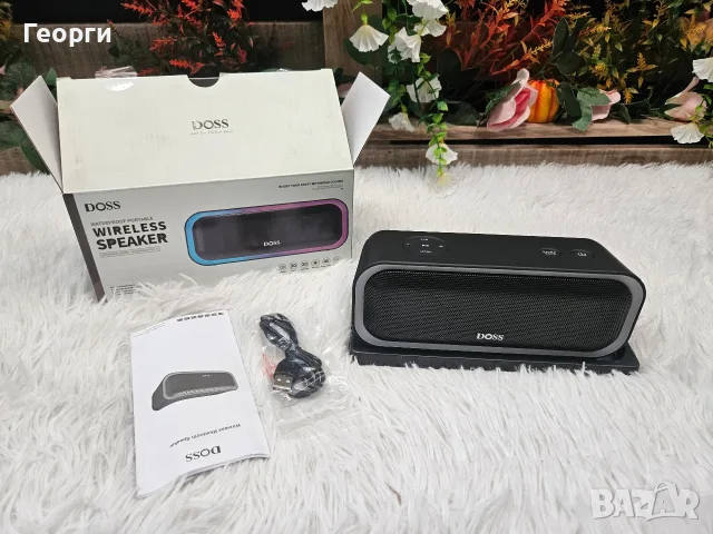 Нова Bluetooth Тонколона DOSS SoundBox Pro (20W, Extra Bass, RGB)