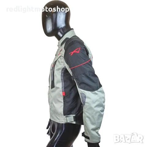📌 5163 | A-Pro | Лятно мъжко текстилно мото яке | КАТО НОВО | L | 140 лв, снимка 2 - Аксесоари и консумативи - 50789451