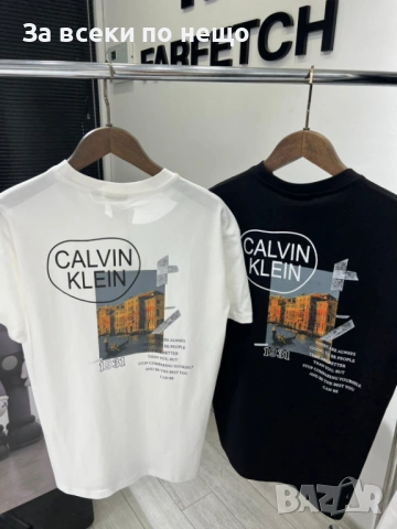 Calvin Klein Мъжка Тениска👕Мъжка Блуза С Къс Ръкав - Различни Цветове Код SА Brand-5, снимка 2 - Тениски - 53881451