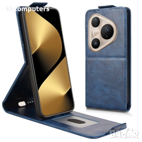 Huawei Pura 80 Pro / Pura 80 Pro+ Vertical Flip3 / Card Holder Кожен калъф и Протектор, снимка 2 - Резервни части за телефони - 51797170
