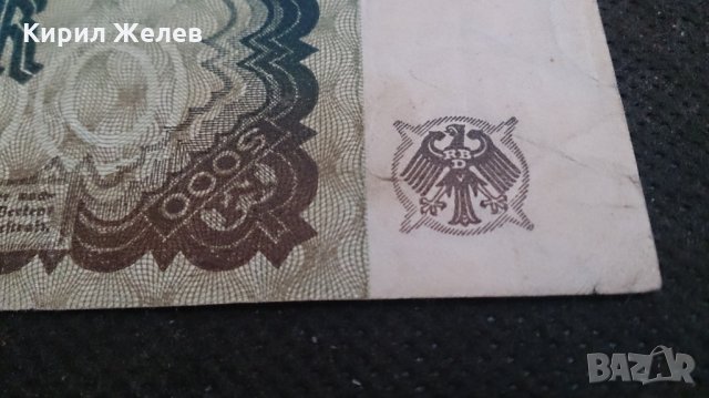 Банкнота 5000 райх марки 1922година - 14722, снимка 8 - Нумизматика и бонистика - 29092104