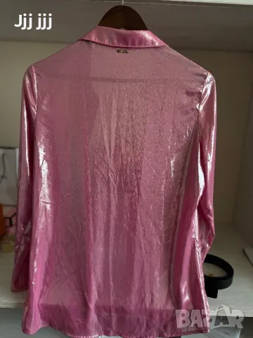 Розова риза Guess , снимка 4 - Ризи - 49508761
