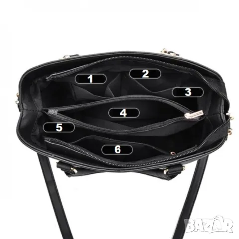 Дамска чанта Alyana Black, снимка 10 - Чанти - 47924666