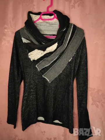 Desigual дамска блуза с дълъг ръкав/пуловер, S , снимка 4 - Блузи с дълъг ръкав и пуловери - 47620876