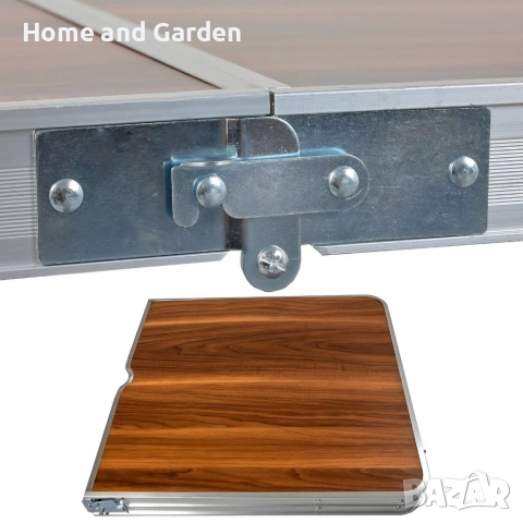 Комплект сгъваема къмпинг маса с 4 стола – тип „куфар“, снимка 4 - Къмпинг мебели - 53947532