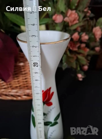 Ваза Plankenhammer Германия1928г. 🌹..•´¨) ¸.•¨) 🌱... (¸.•¨¯`*•.🍃🌹🍃, снимка 8 - Декорация за дома - 43399590