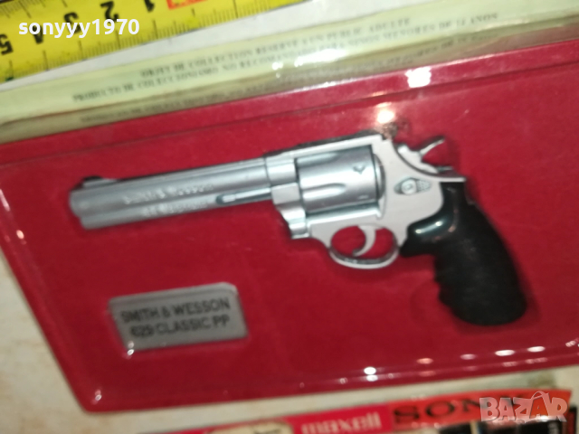 SMITH & WESSON-МЕТАЛЕН РЕВОЛВЕР ВНОС GERMANY 0709251057LCHERY, снимка 8 - Колекции - 51631049