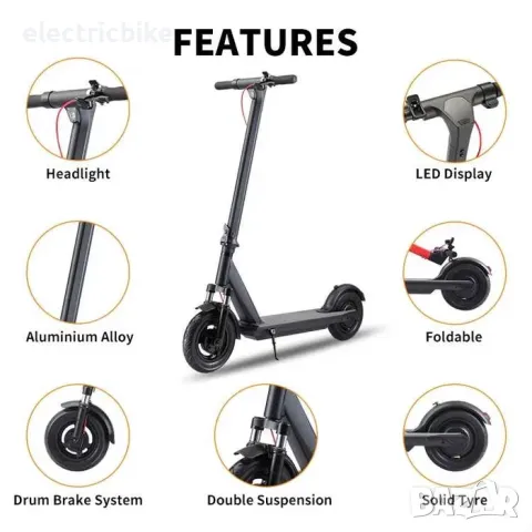 Електрически скутер/тротинетка L9 PRO PLUS Max 700W 10Ah, снимка 3 - Велосипеди - 47388084