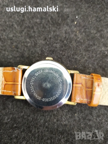 Ретро позлатен часовник, снимка 4 - Антикварни и старинни предмети - 54235963