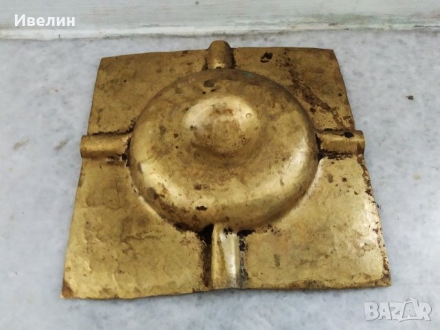 стар бронзов пепелник, снимка 3 - Антикварни и старинни предмети - 30715308