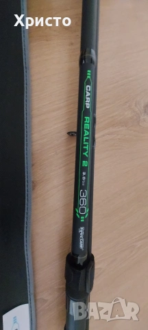 Чисто нов комплект от 3.6м въдица carp reality 2 с макара и 100м здраво плетено влакно, снимка 7 - Въдици - 54035565