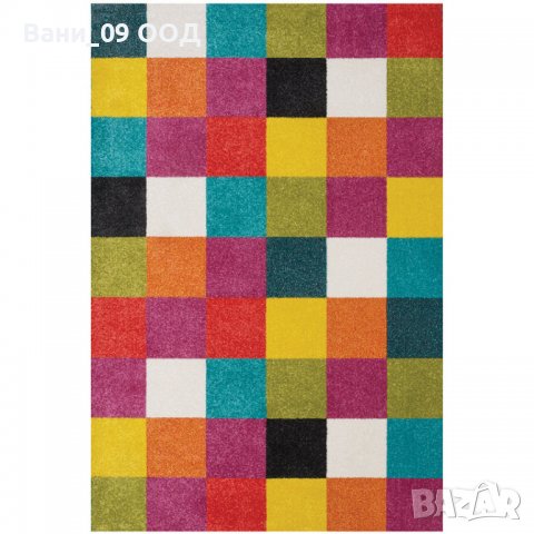 Килим с цветни квадрати, снимка 1 - Килими - 38458682