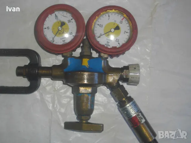 AGA Немски РЕДУЦИР ВЕНТИЛ ЗА АЦЕТИЛЕН С ИСКРОГАСИТЕЛ РЕГУЛАТОР НАЛЯГАНЕ за оксижен горелка резак, снимка 7 - Други инструменти - 47614201