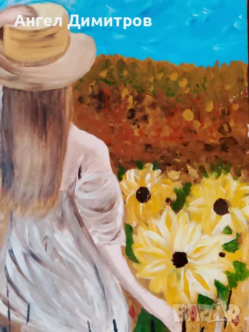 Маслена картина платно подписана , снимка 5 - Картини - 47764780