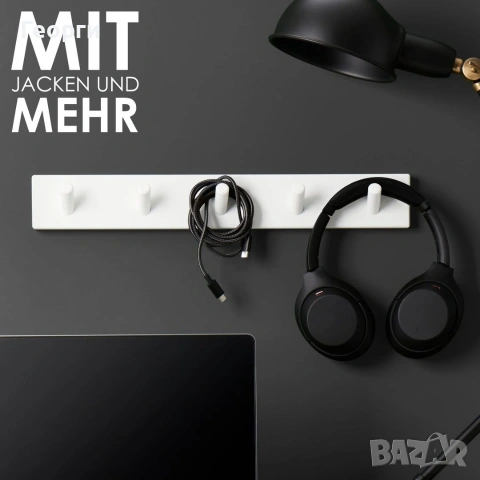 Бяла закачалка за стена, снимка 3 - Декорация за дома - 53276243