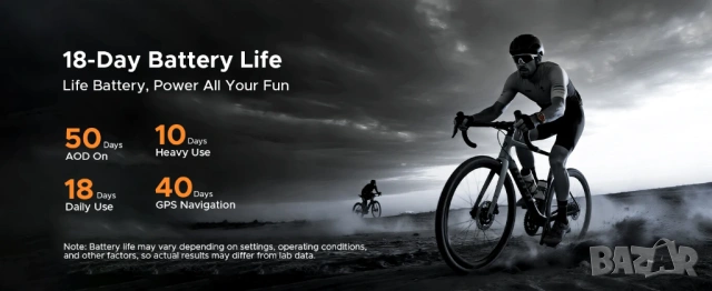 Смарт часовник Doogee Anywise W1 Pro - 1.43" AMOLED, Stainless Steel, снимка 13 - Смарт часовници - 54063300