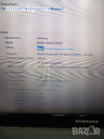 Лаптоп Samsung NP300E5Z, снимка 14 - Лаптопи за работа - 44530314