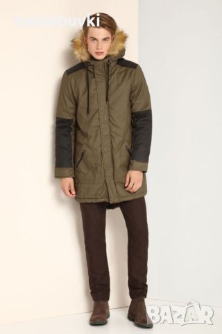 ✅НОВИ Мъжки зимни дълги якета с качулка Top Secret в 3 цвята - M/L/XL/2XL , снимка 16 - Якета - 42726543