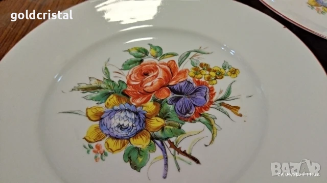 стар български порцелан чинии , снимка 4 - Антикварни и старинни предмети - 36290141