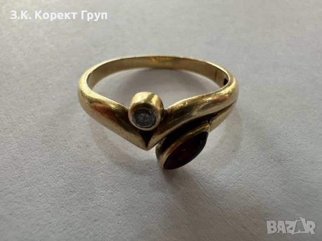 Продавам Златен Дамски Пръстен 14к, снимка 2 - Пръстени - 42181358