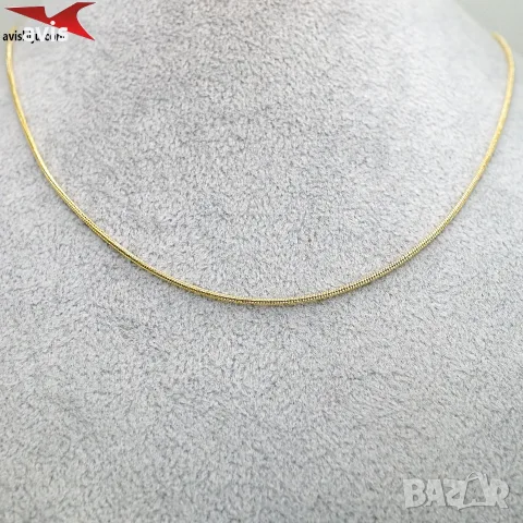 Синджир с 14К златно покритие 254625, снимка 4 - Колиета, медальони, синджири - 55877936