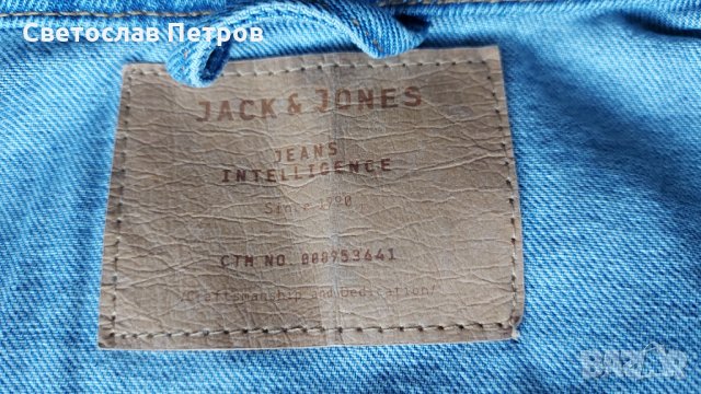 Дънков яке JACK & JONES Jjialvin 299 JEANS INTELLIGENCE, S-M , снимка 11 - Палта - 35228394