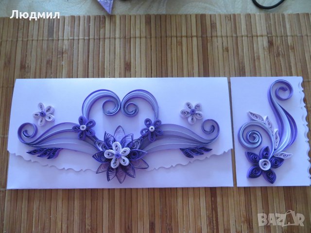 Квилинг пликове, ръчно изработени , снимка 5 - Ръчно изработени сувенири - 31542233
