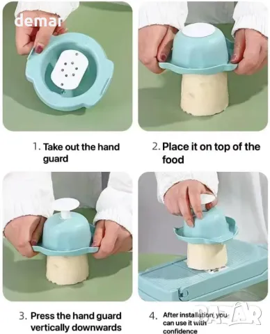 Чопър за зеленчуци, чопър за лук, 15 в 1 професионален чопър за храна, син, снимка 7 - Други стоки за дома - 47337626