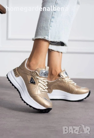 Маратонки Guess – Златен блясък с марков характер! 👟✨