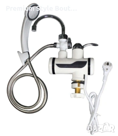 Смесител за вграждане в комплект с душ слушалка с проточен нагревател, снимка 2 - Бойлери - 53896090