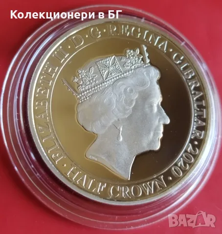 ½  КРОНА 2020 ГОДИНА ❗️PROOF❗- ГИБРАЛТАР, снимка 4 - Нумизматика и бонистика - 56162459