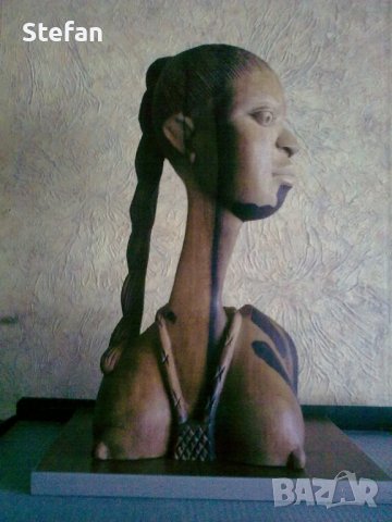 Дървена статуетка, снимка 2 - Антикварни и старинни предмети - 35032074