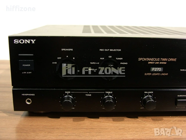 УСИЛВАТЕЛ  Sony ta-f270 /4 , снимка 3 - Ресийвъри, усилватели, смесителни пултове - 53021212