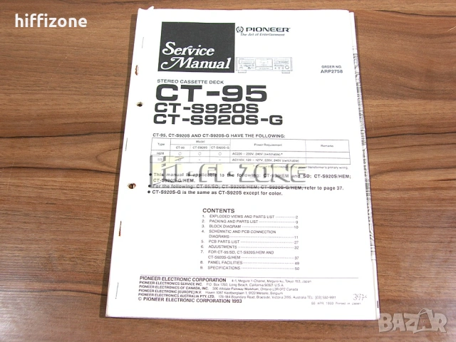 ДЕК  Pioneer ct-s920s / , снимка 10 - Декове - 54273854