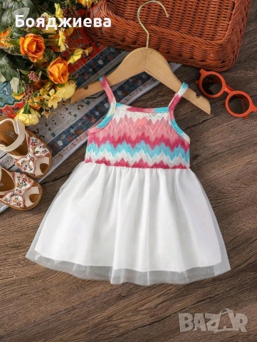 Рокля за малка кукла , снимка 2 - Бебешки рокли - 52677047