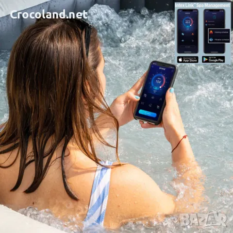 Надуваемо джакузи Intex PureSpa Greystone Bubble Deluxe, 6 места, 239 х 71 см, 170 въздушни струи, т, снимка 7 - Басейни и аксесоари - 50083811