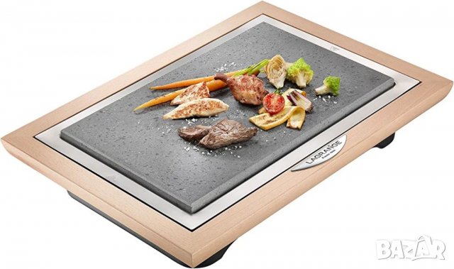 Lagrange 199002 Скара за месо, камък, 1100 W, рамка от лакирано дърво, снимка 4 - Скари - 39718939