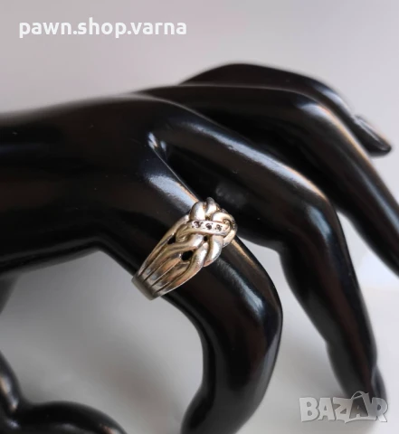 Ново сребърно пръстенче с цирконий – 925 проба, снимка 8 - Пръстени - 50990723