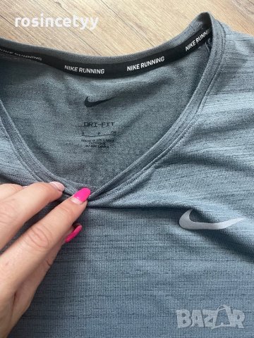Сива тениска Nike, снимка 2 - Тениски - 42624483