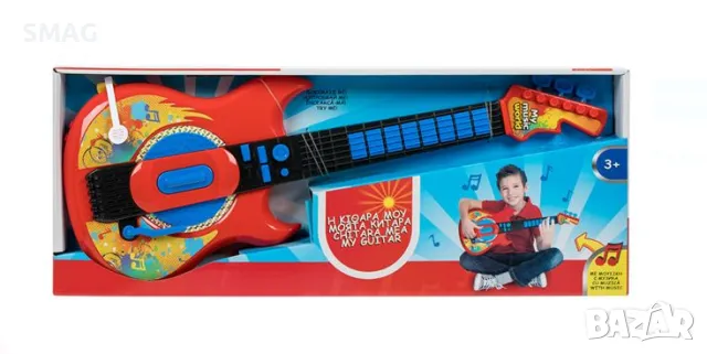 Игра китара със звуци S_1231731, снимка 2 - Музикални играчки - 48632782