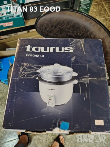 Уред за приготвяне на ориз Taurus Rice Chef, 700W, Готвене на пара, 1.8 л, Аксесоари, Бял/Сребрист, снимка 3 - Други - 51498335