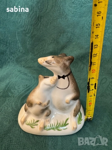 Статуетка „Влюбени плъхчета“. Дулевский фарфоровый завод (Дулево), руска, снимка 4 - Антикварни и старинни предмети - 52998884